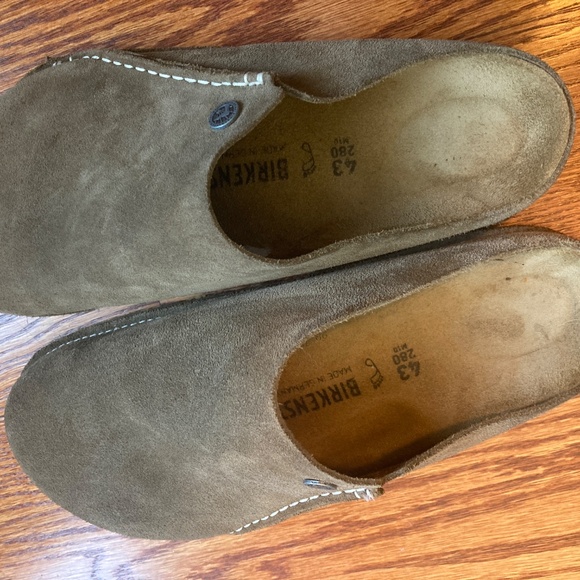 Birkenstock Zermatt Suede Slip-on Shoes - Grey Taupe - 43 - Picture 12 of 12